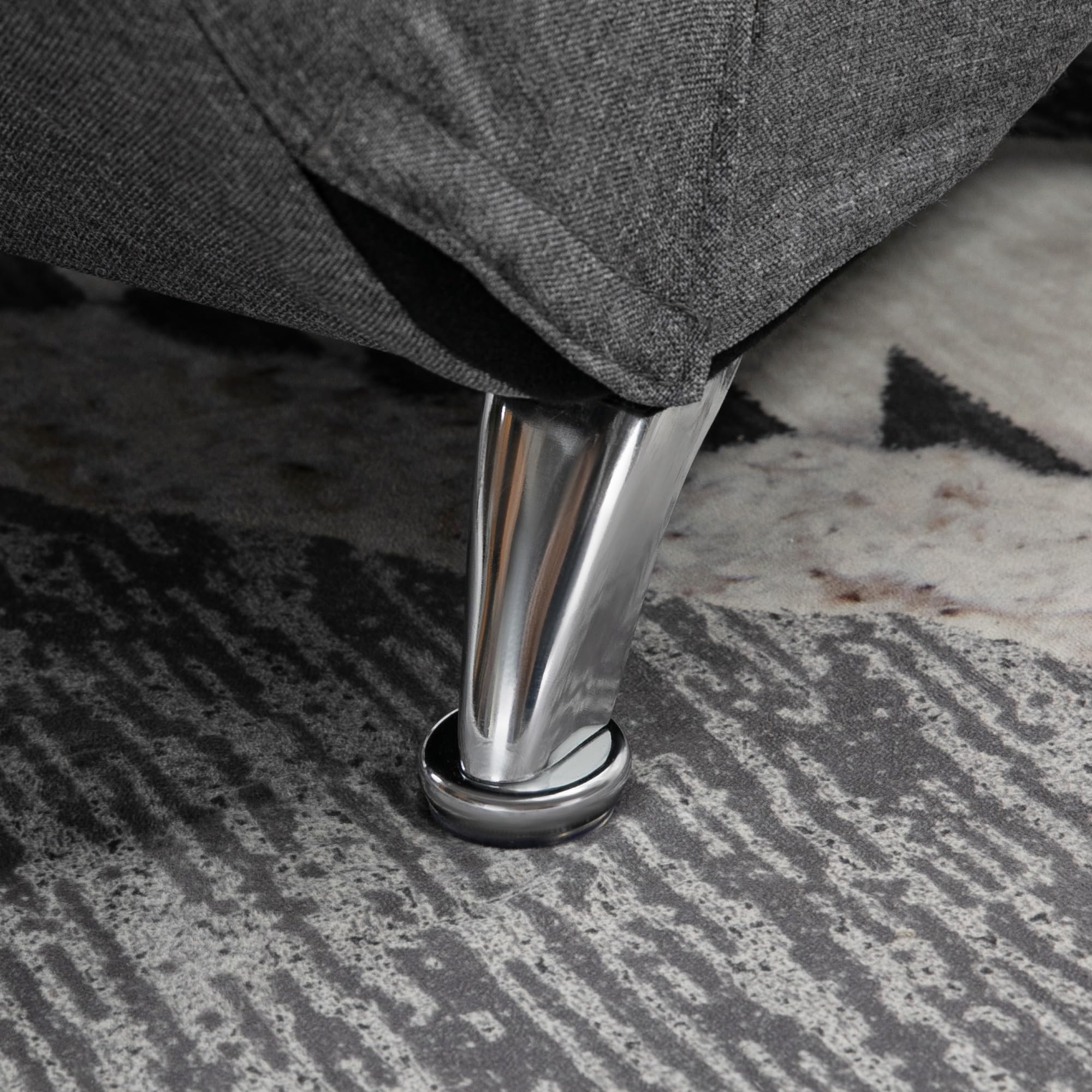 HOMCOM Poltrona Relax Massaggiante con 8 Punti Vibranti e Riscaldamento, 5 Modalità e 3 Timer, Chaise Longue Ergonomica in Tessuto Effetto Lino con Telecomando, Grigio