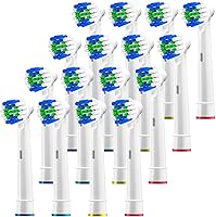 Vista 1 de Cabezales de cepillo de repuesto compatibles con Oral B, cabezales de repuesto para cepillos de dientes eléctricos Oralb Braun Pro 1000 Sonic Clean