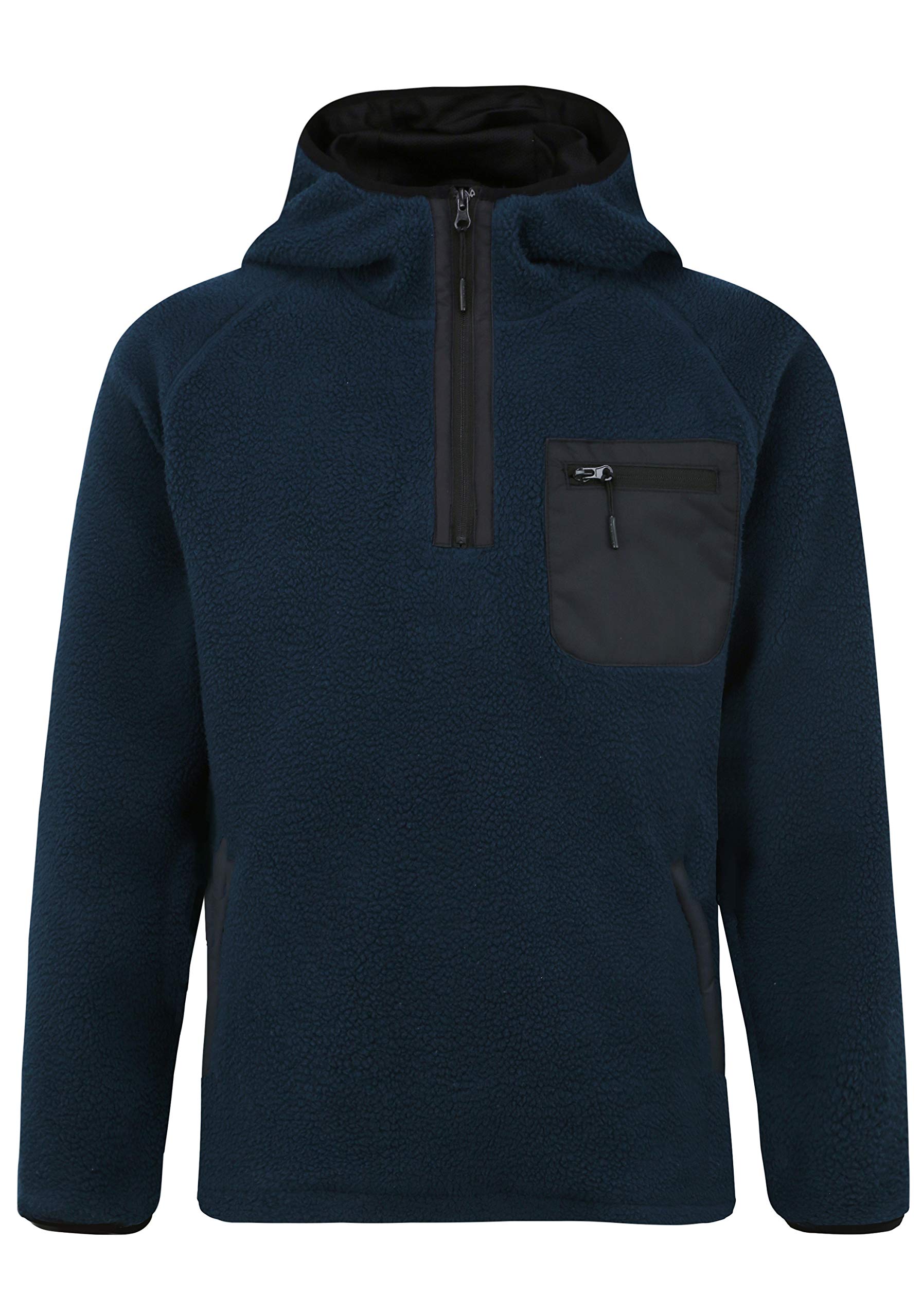 Indicode IDTrent Herren Fleecejacke Sweatjacke Jacke mit Kapuze
