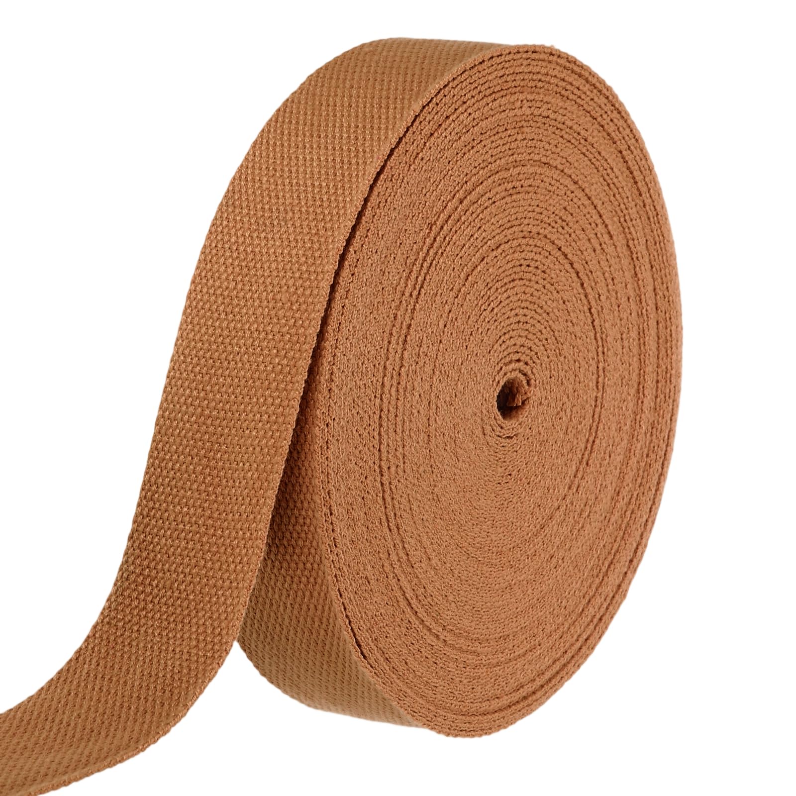 Sangle en coton sergé marron 15m, matériau durable pour loisirs créatifs