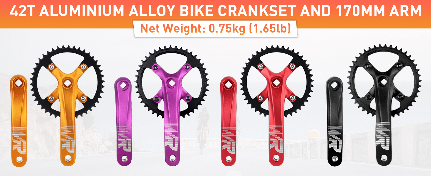Amazon.com : WEEROCK Mountain Bike Crankset Aluminium Alloy 1