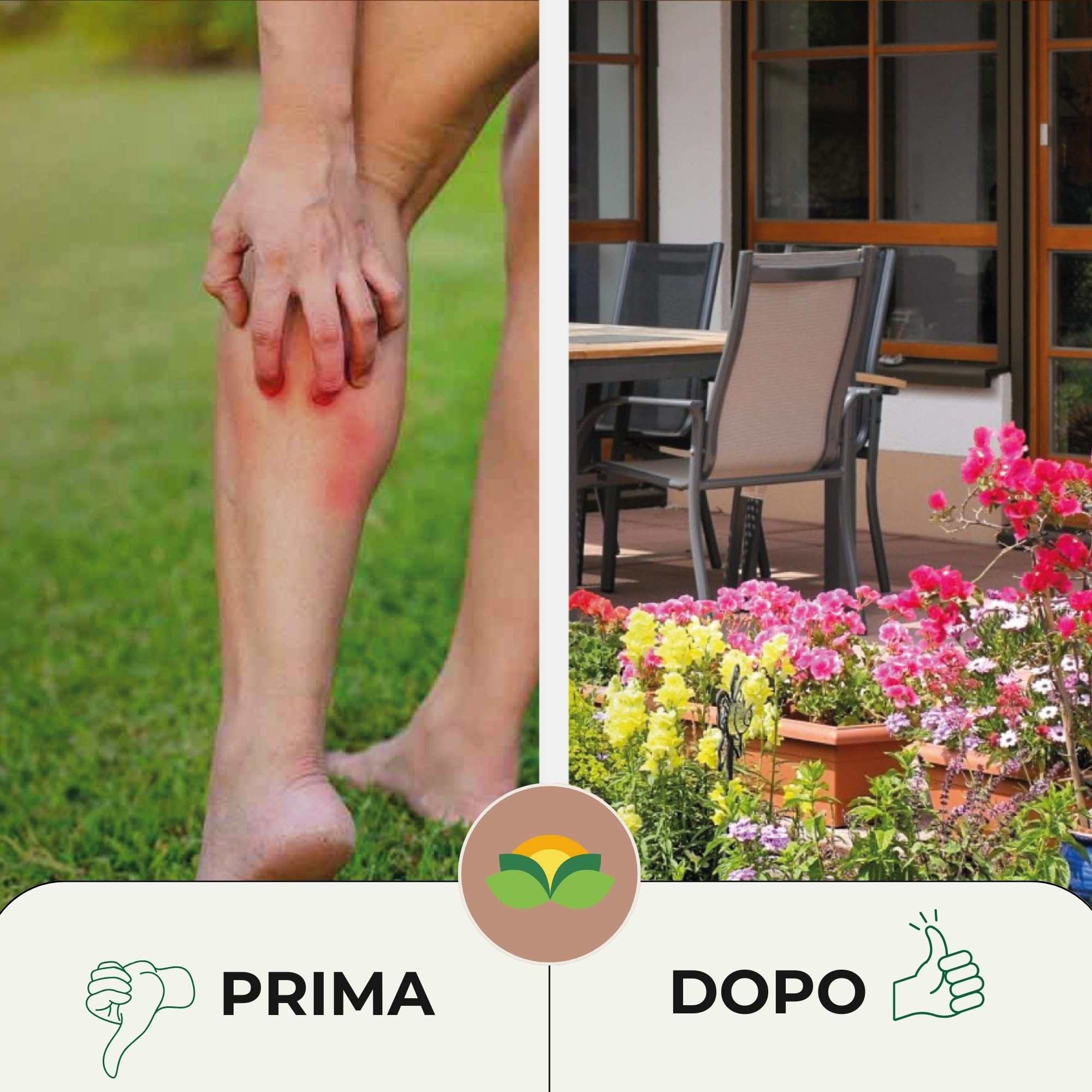 Albagarden Insetticida Zanzare Giardino Concentrato 2 Litri Contro Zanzare Mosche Cimici Insetti - Permetrina e Geraniolo