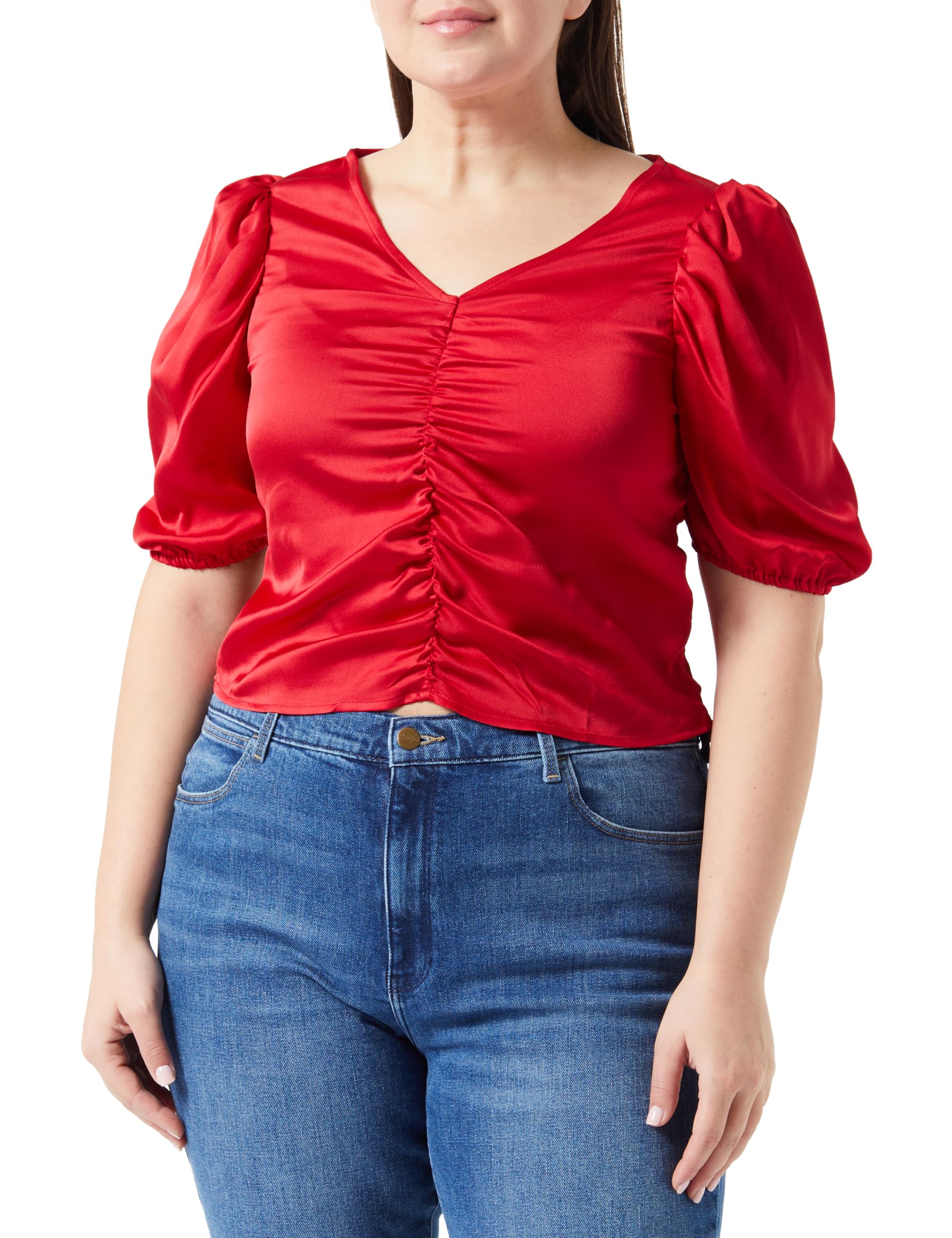 faina Top drapeado para Mujer