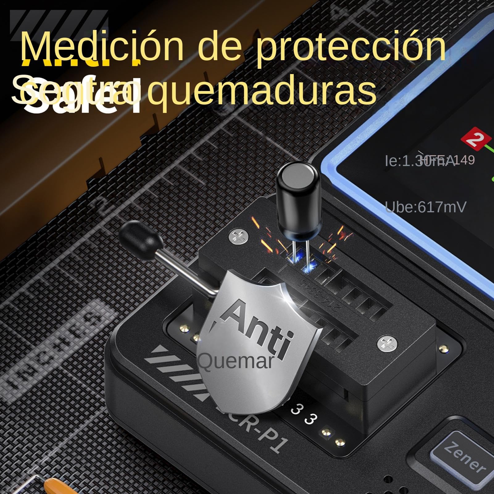 Osciloscopios Laboratorio,Medidor de Capacitancia Multifunción - Comprobador Automático para Diodo Resistor Inductor y Transistores MOS NPN