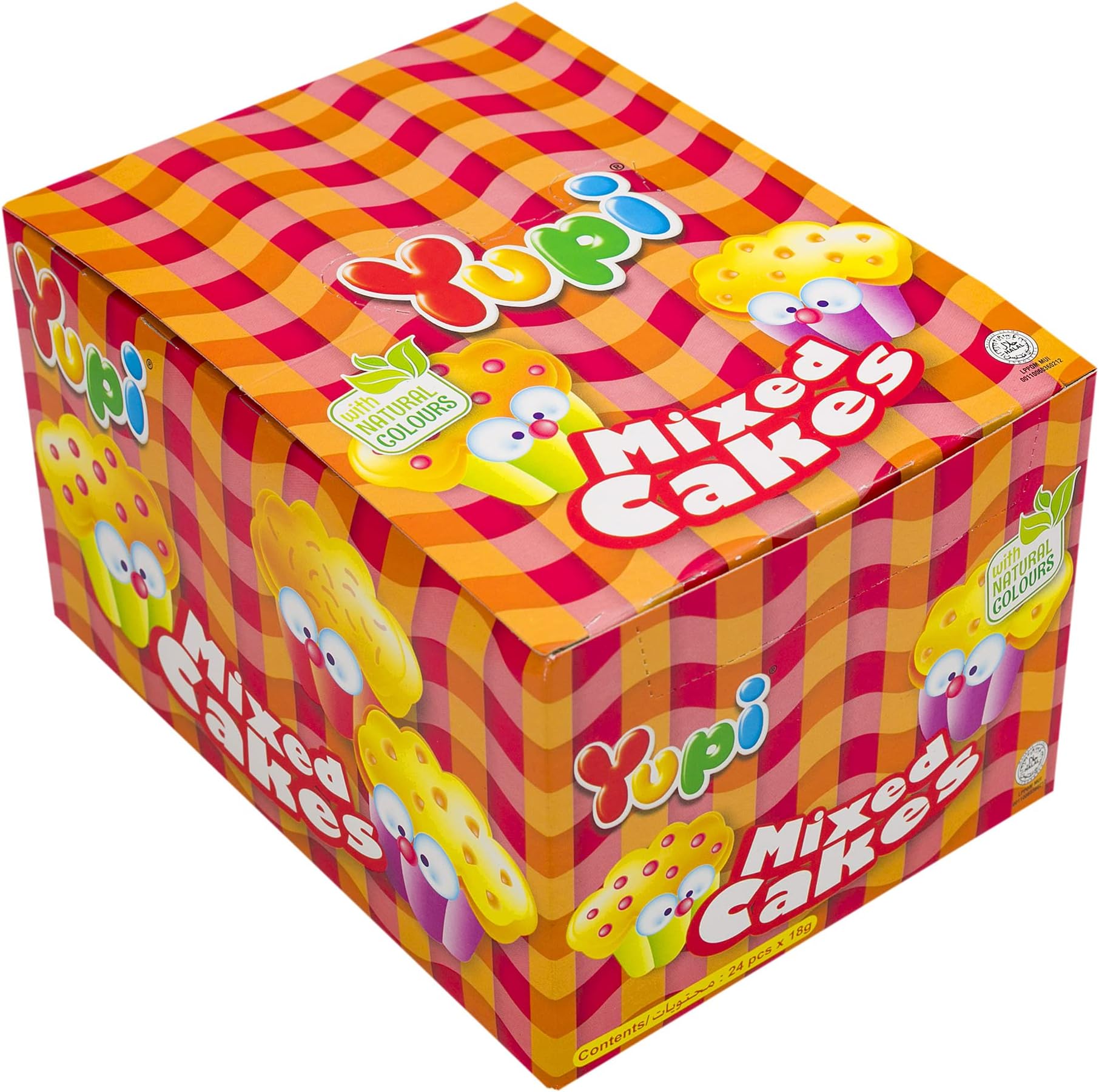 YupiMini Mixed Cakes Shaped Gummy Candies 24 Pack 18g