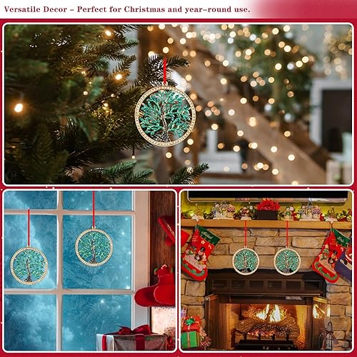 Miniatura 5 de Adornos de Navidad de metal para decoración de árbol, regalos de recuerdo para mujeres