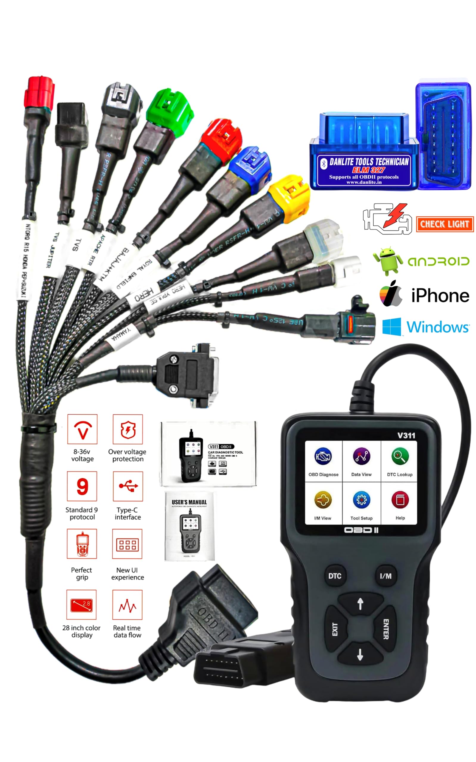 See full amazon price history chart for Bs6 bike cable 11 cord cable fast connectivity with ELM obd scanner & v311 scanner free continuity tester Bs6 bike cable 11 cord cable fast connectivity with ELM obd scanner & v311 scanner free continuity tester (B0BPYWF3XH) Amazon Price History, Amazon Price Tracker