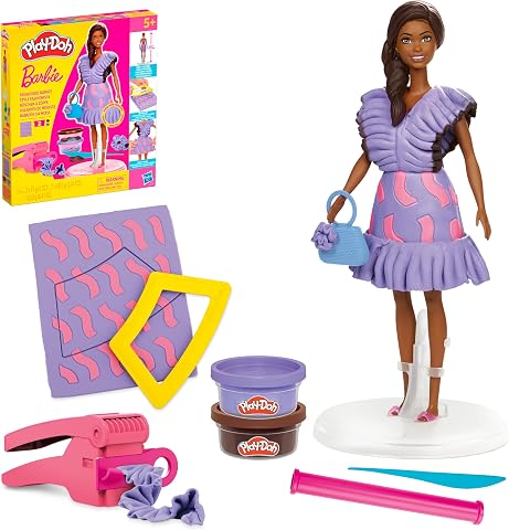 Play-Doh Barbie Fashionista Ruffles Oyuncak Bebek Seti