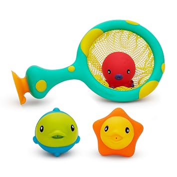 Munchkin Catch & Score HoopTM Basketball Scoop and Toss Baby and Toddler Bath Toy