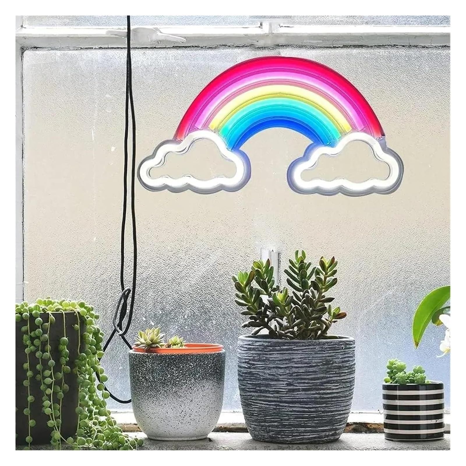 Lampada al neon Per l'atmosfera della barra luminosa al neon arcobaleno alimentata per l'insegna