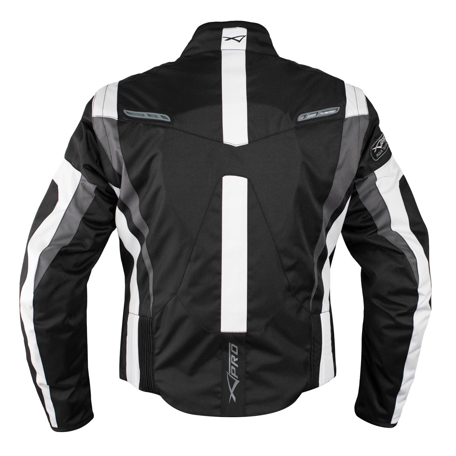 Motorradjacke CE Protektoren Sport Textil Motorrad Thermofutter Weiss L