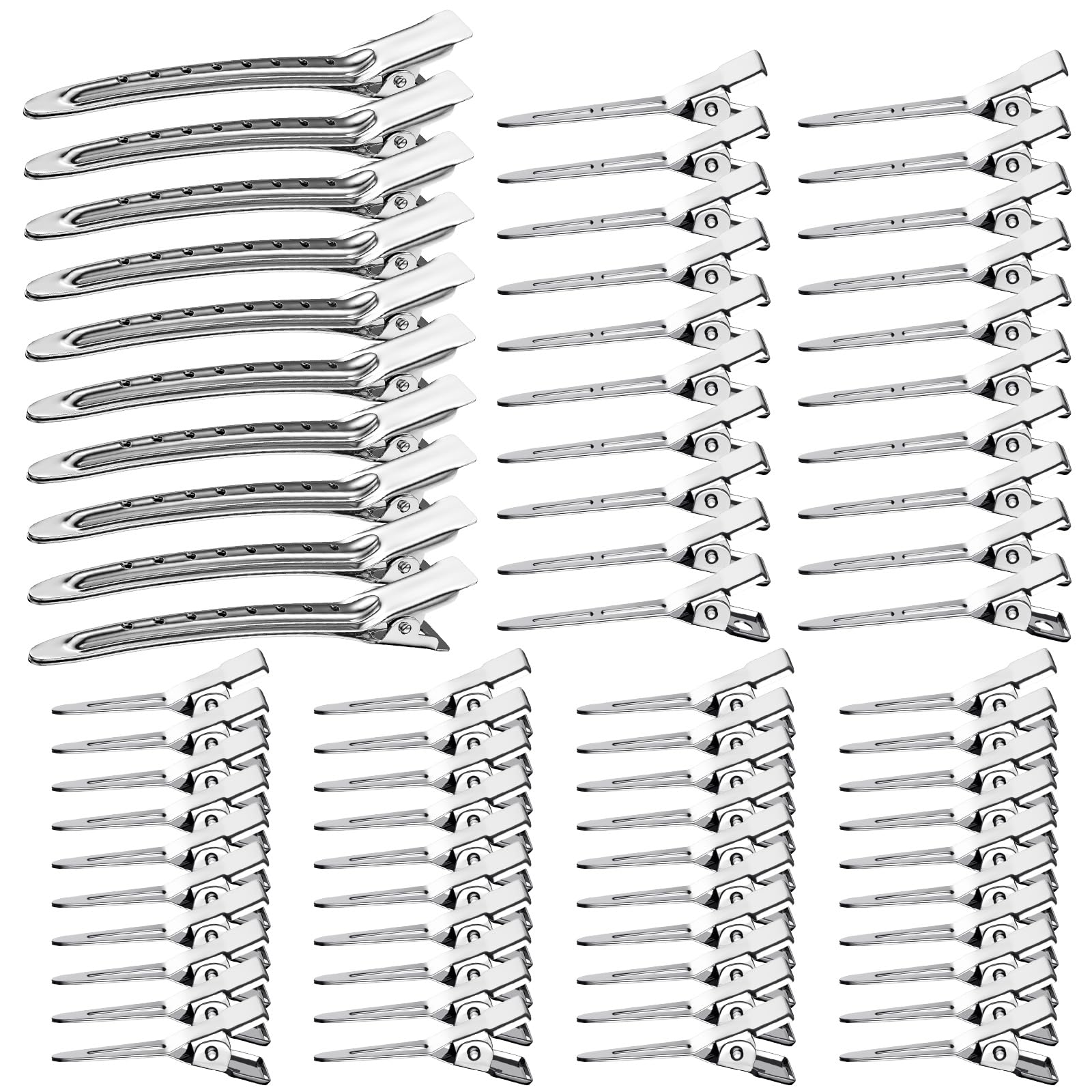 Metal Alligator Hair Clips - Duck Bill Styling Pins -9