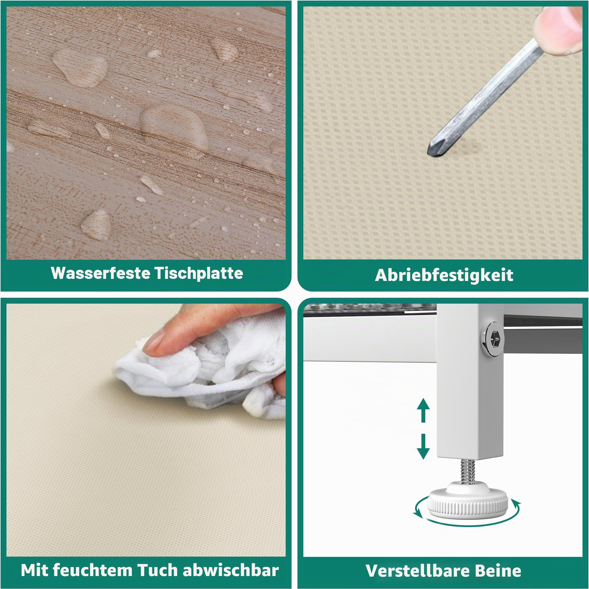 YITAHOME Kommode, 9 Stoffschubladen mit Griffen, Aufbewahrungsschrank, Schubladenschrank, Schrank, Metallgestell, stoffkommode für Schlafzimmer, für Wohnzimmer, Flur, Büro, cremeweiß