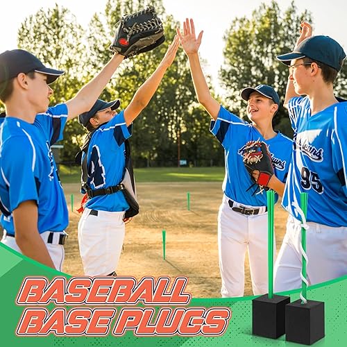 Miniatura 3 de Shappy Enchufe base de béisbol, anclaje con mango de madera, pala de jardín, equipo de mantenimiento de campo de béisbol, accesorios de bases de