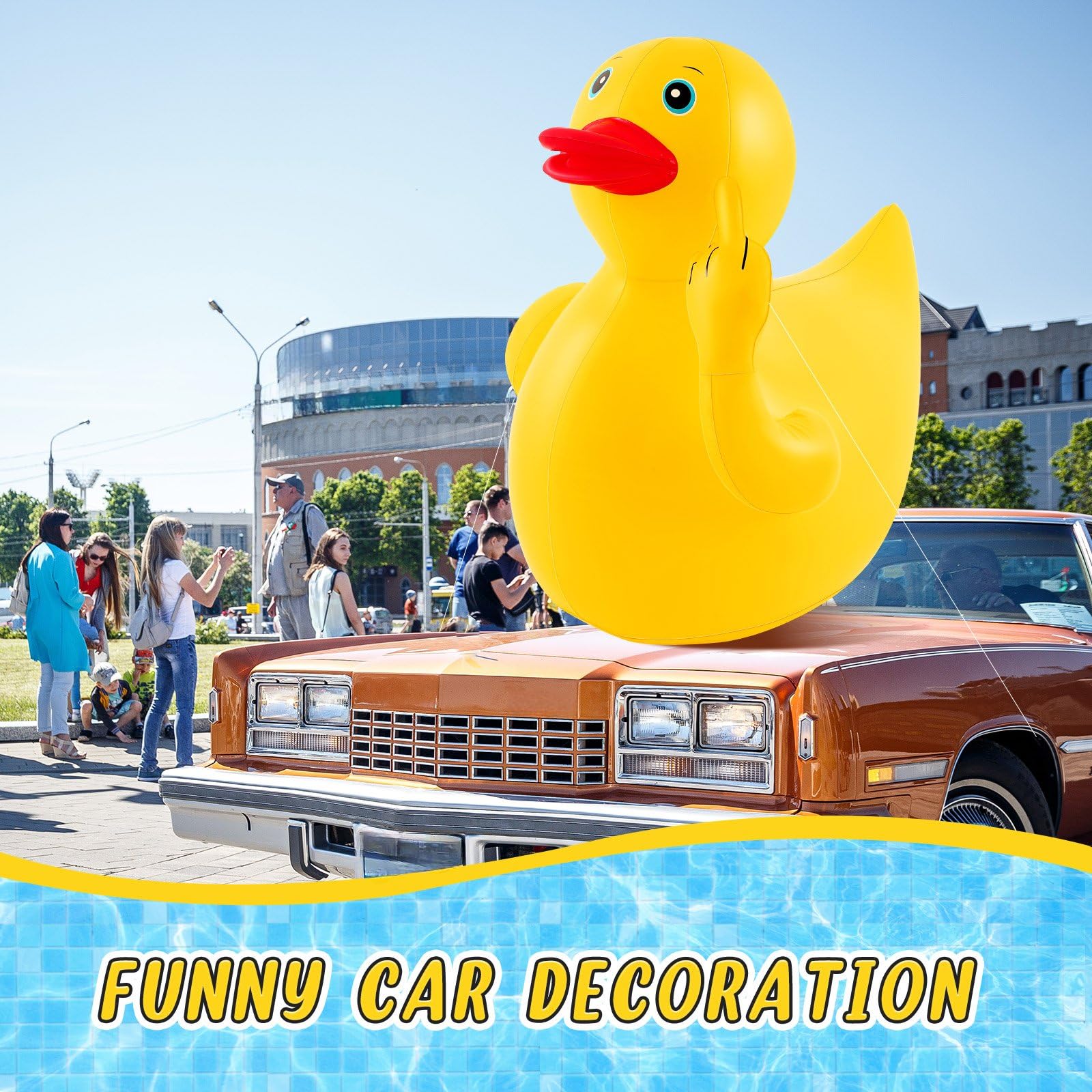 Hungdao Canard Géant Gonflable 1,2 M – Déco Saint-Patrick Avec Chapeau Trèfle – Intérieur/extérieur