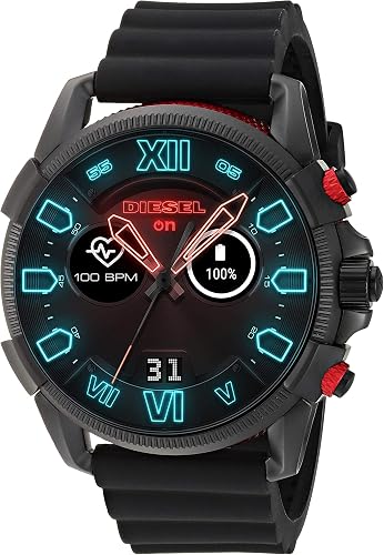 Diesel Men's Quartz Smartwatch Smart Display and Silicone Strap, DZT2010 :  Amazon.com.au: Clothing, Shoes \u0026 Accessories