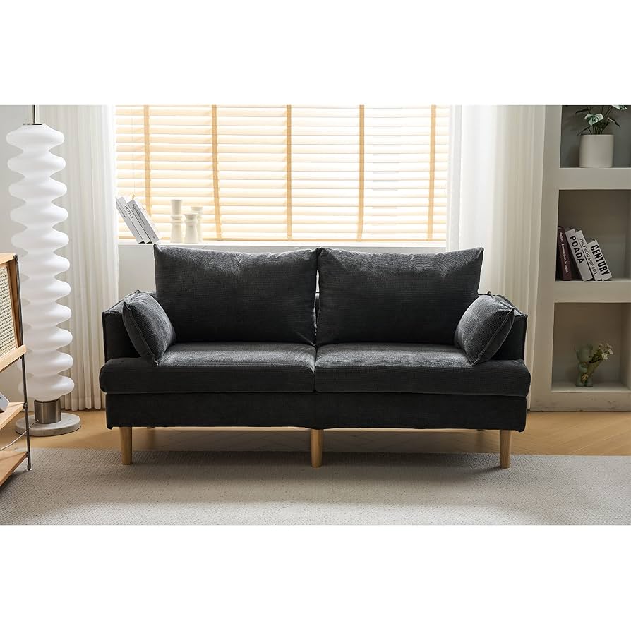 【美品】ソファー 2人掛け 2.5人掛け 脚付き グレー ソファ 2.5人掛け「オースチンKD」幅187cm 革#H/S-042E