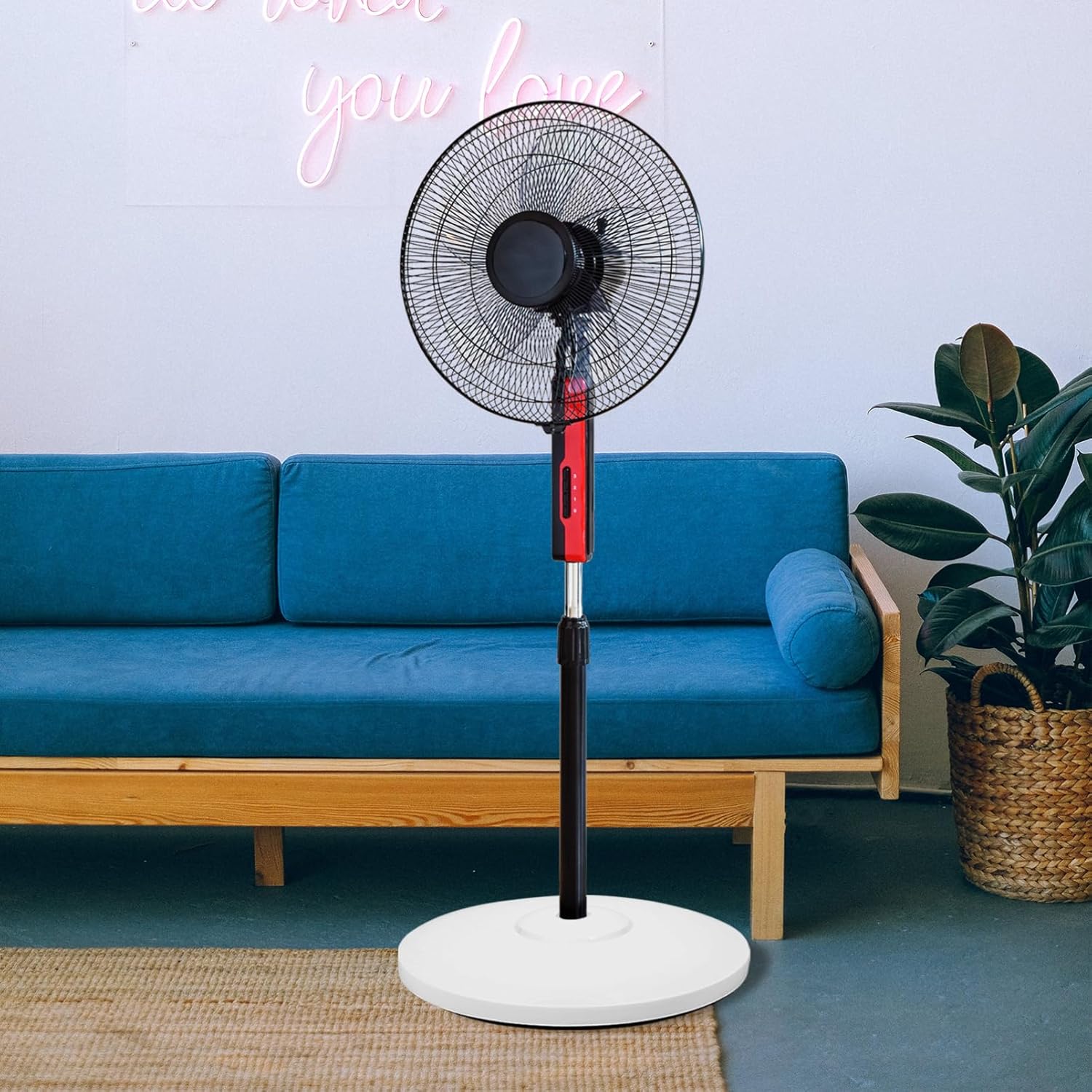 Pedestal Fan Base Easy Install Electric Fan Chassis Stable Floor Stand Replacement for Versatile Use Home Office Stylish Design Accessory