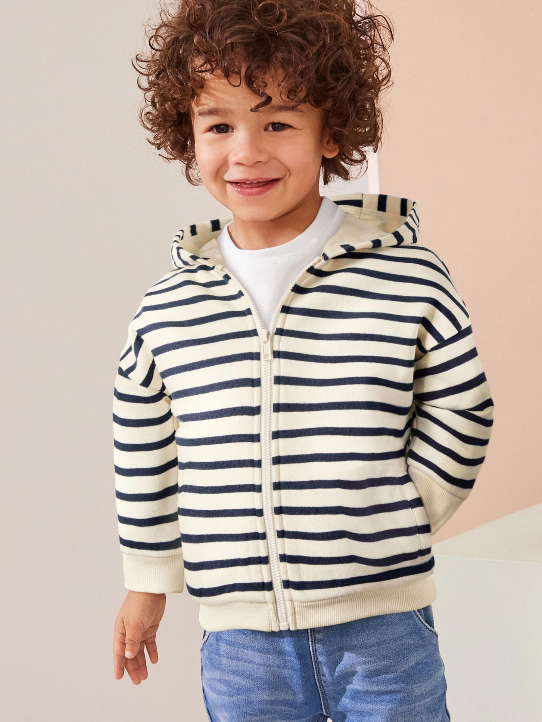 NEXT Jungen Standard Oversize-Kapuzenjacke mit Reißverschluss 62-122