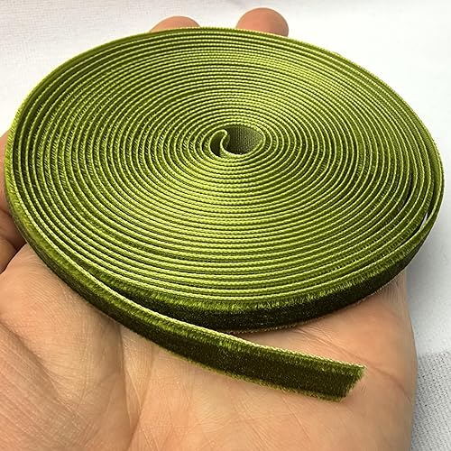 Miniatura 5 de Chenkou Craft Cinta de terciopelo verde de Navidad de 1 12 pulgadas a granel (verde, 1 12 pulgadas)