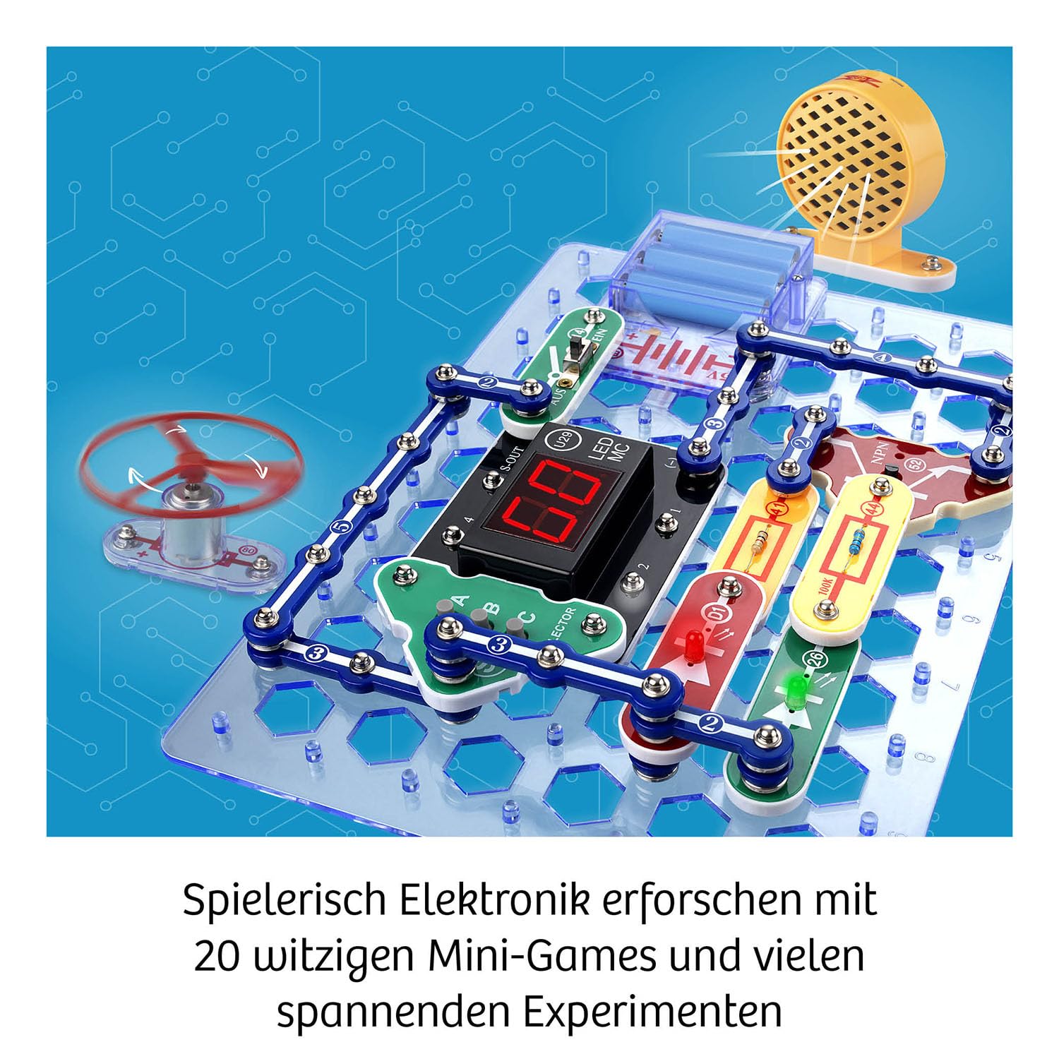 KOSMOS Easy Elektro - Games, Experimentierkasten zu Elektrotechnik | Spielerisches Lernen über Stromkreise beim Programmieren von Mini-Games, für Kinder von 8 bis 12 Jahren