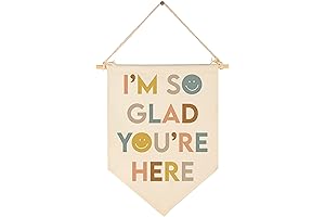 Brighten Your Classroom with a Warm Welcome: "I'm So Glad You're Here" Hanging Banner