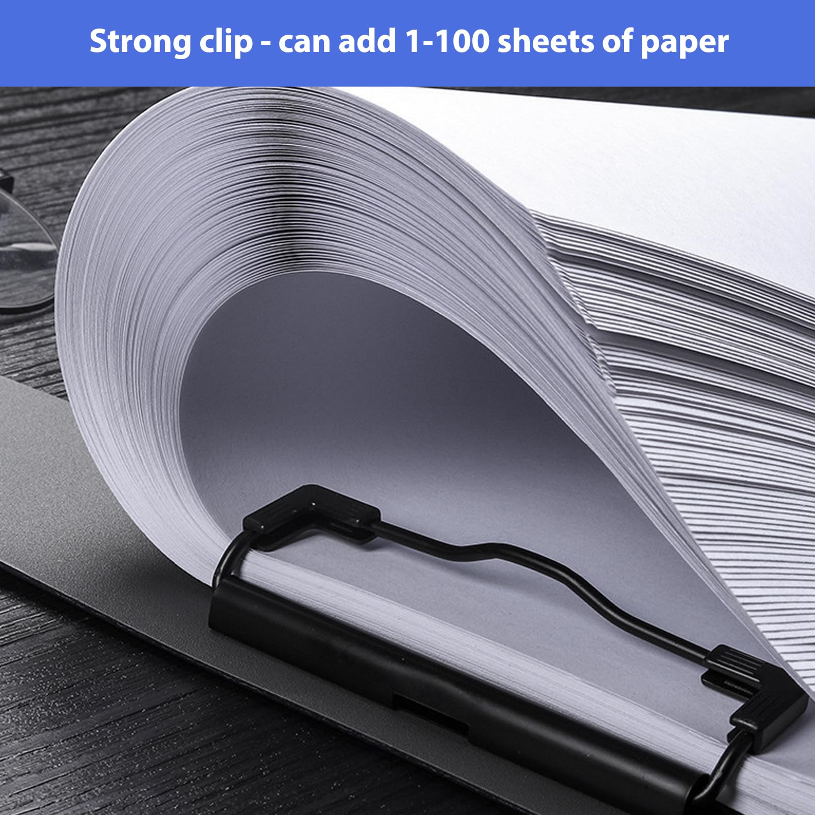 2 Porte-Documents A4 Avec Pince - Support Rigide Pliable Pour Bureau Ou École