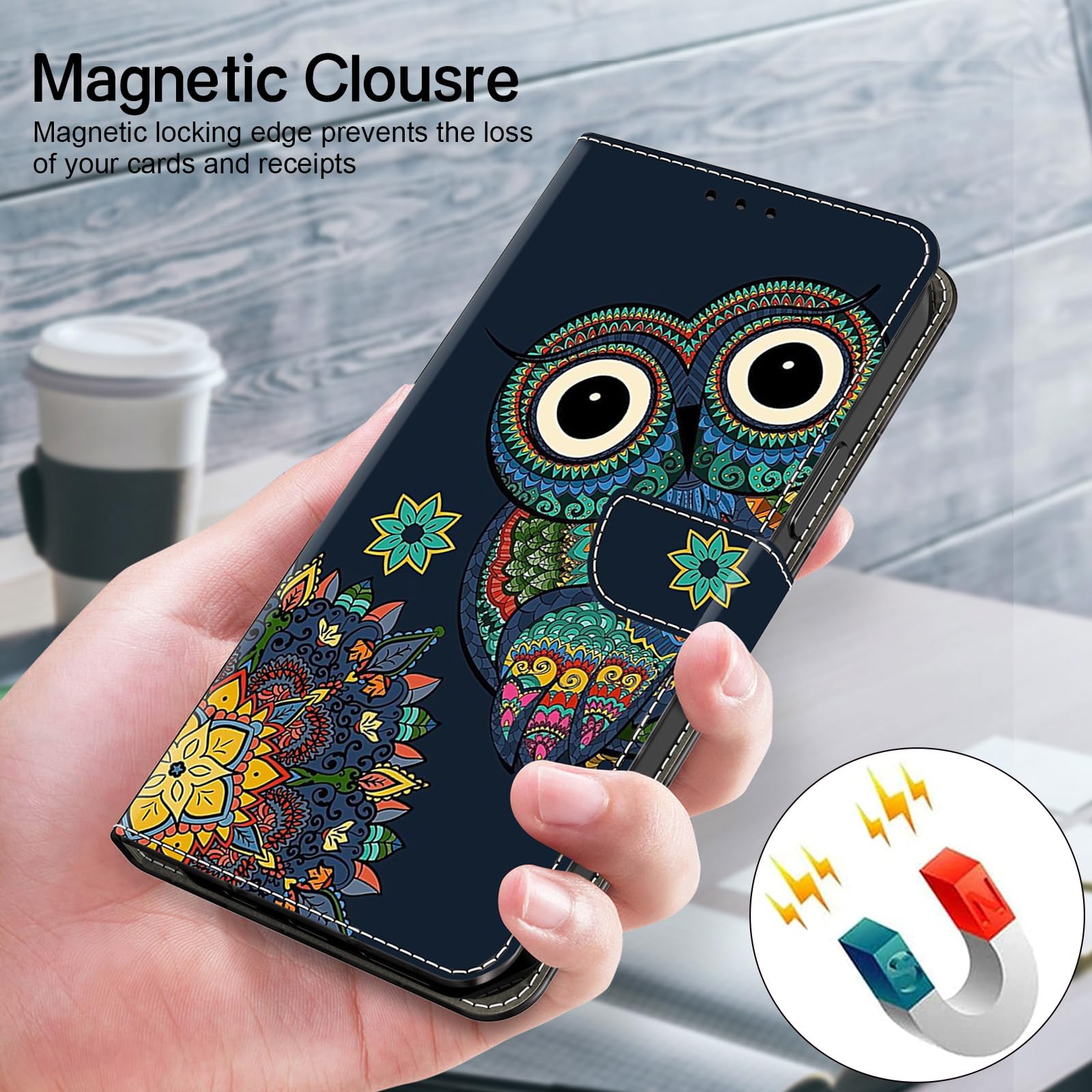 Handyhülle Für Xiaomi Redmi Note 14 4G – Flip-Design Mit Kartenfach & Standfunktion, Katzen-Muster