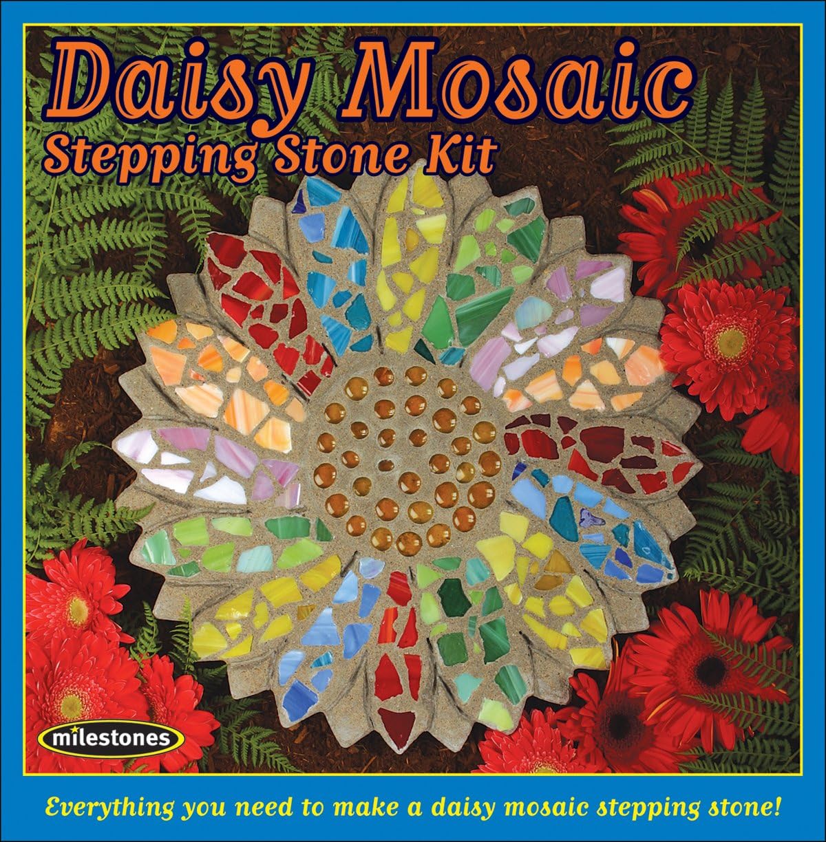 Midwest Products Mosaic Stepping Stone Kit, Daisy