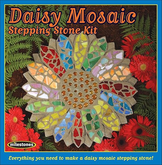 Midwest Products Mosaic Stepping Stone Kit, Daisy