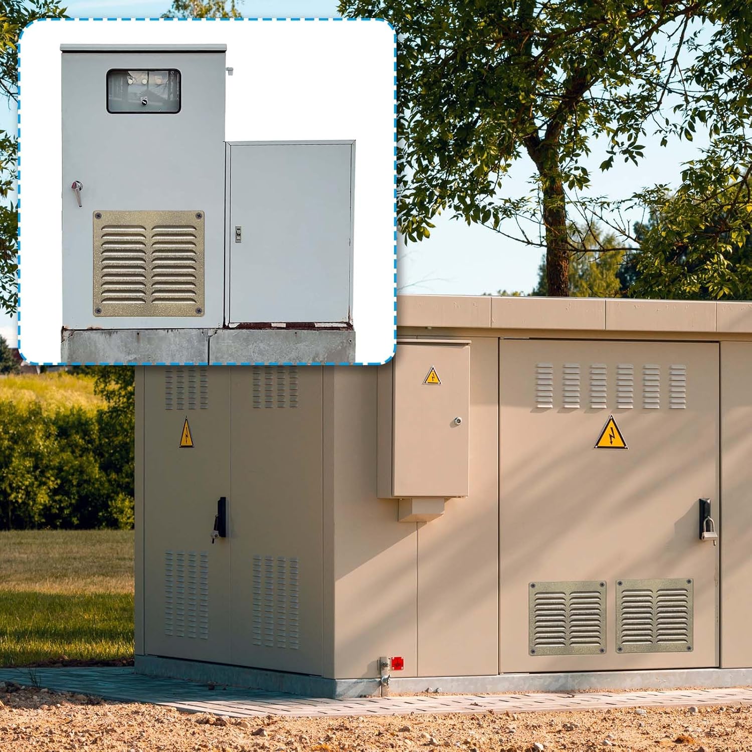 PATIKIL 12x16 Inch Stainless Steel Vent Cover, Screen Air Grille Ventilation Cover HVAC Louvered Grill Built-in Mesh for Home Kitchen Fireplace Bathroom Wall Ceiling, Silver