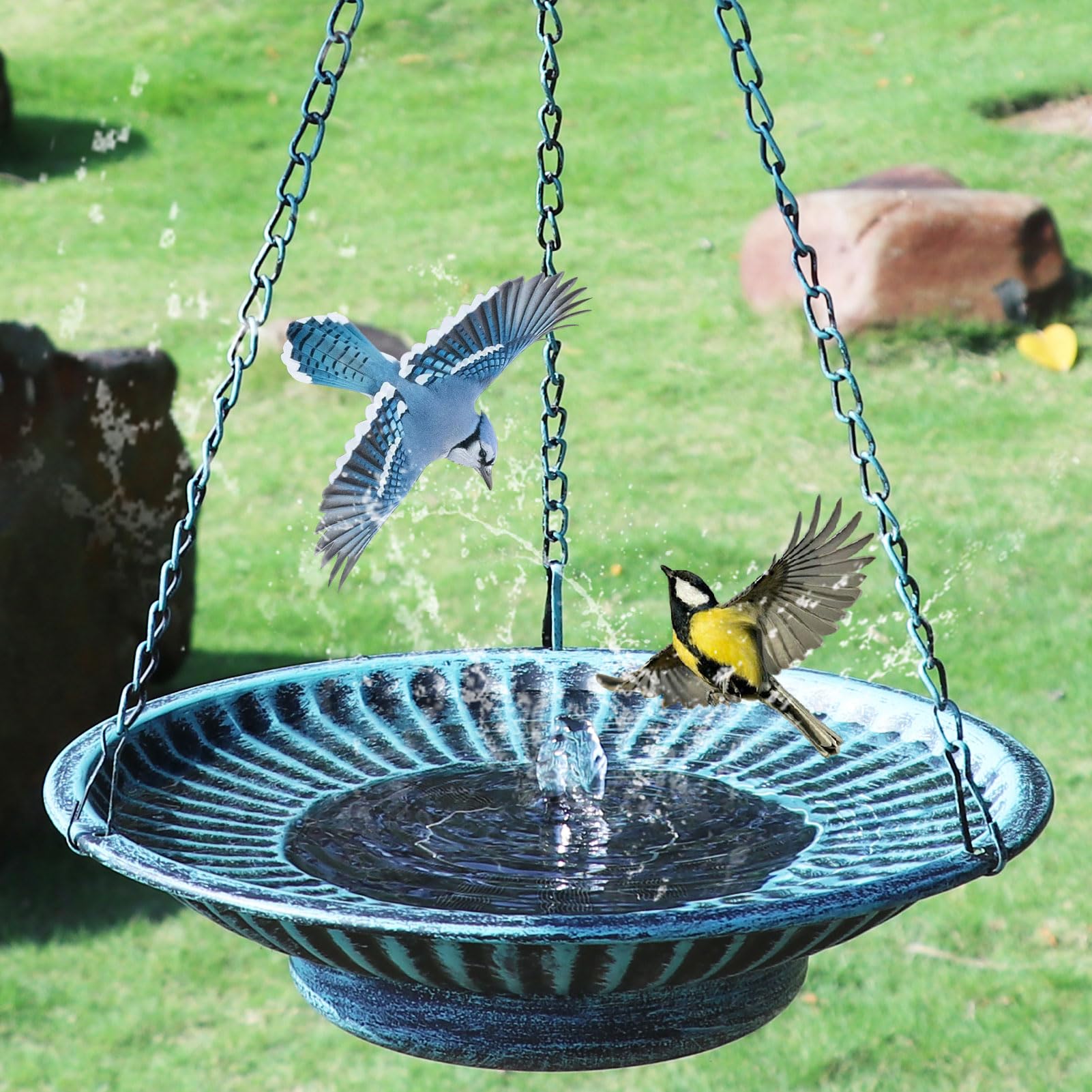 AIHAOKAN Hanging Bird Bath