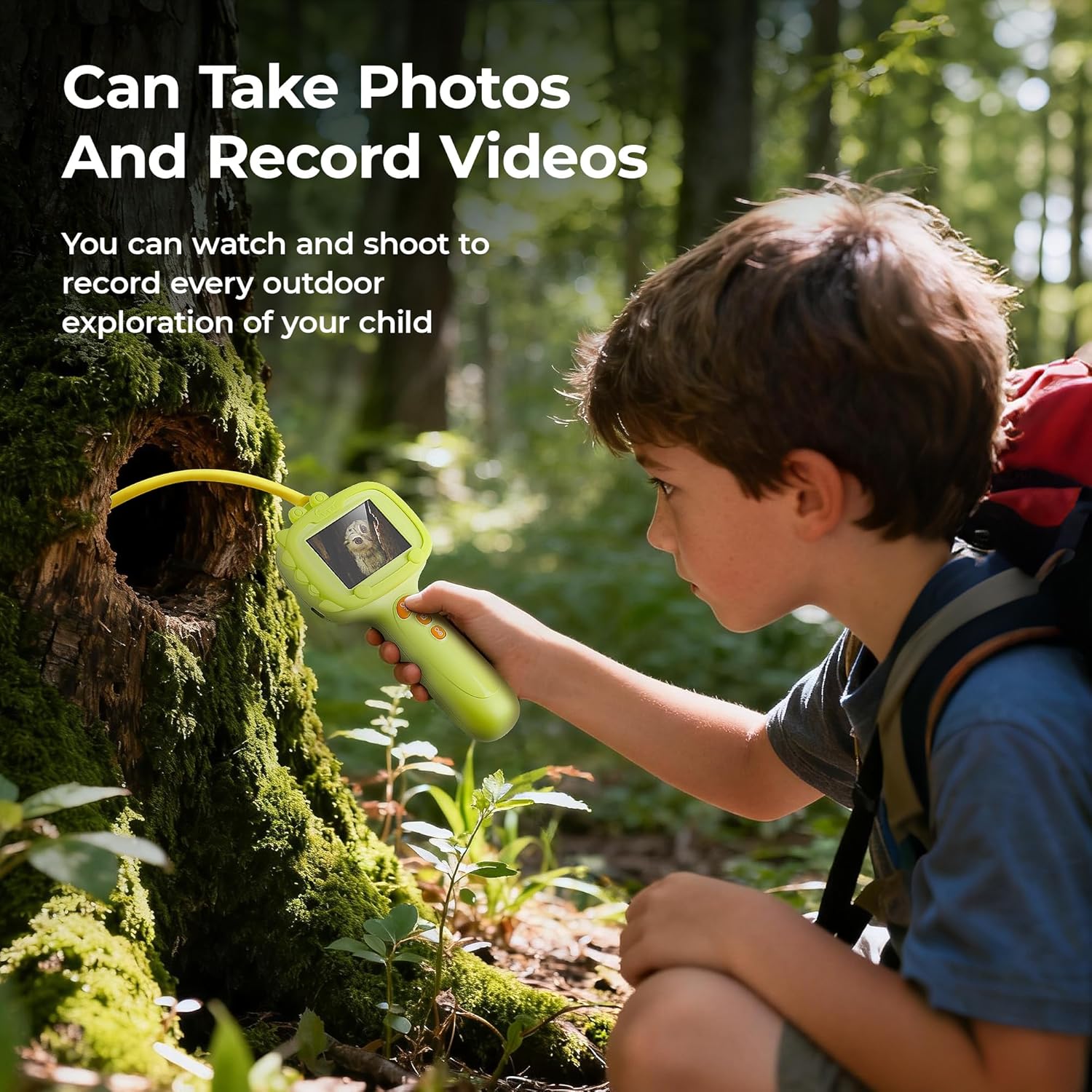 Condition photo showing Good Condition for Rechargeable Kids Borescope Snake Camera Toy with Light: STEM Science Educational Birthday Gift Ideas for 4 5 6 7 8 9 10 Years Old Boys Girls Outdoor Nature Exploration Activities/Games PALE GREEN