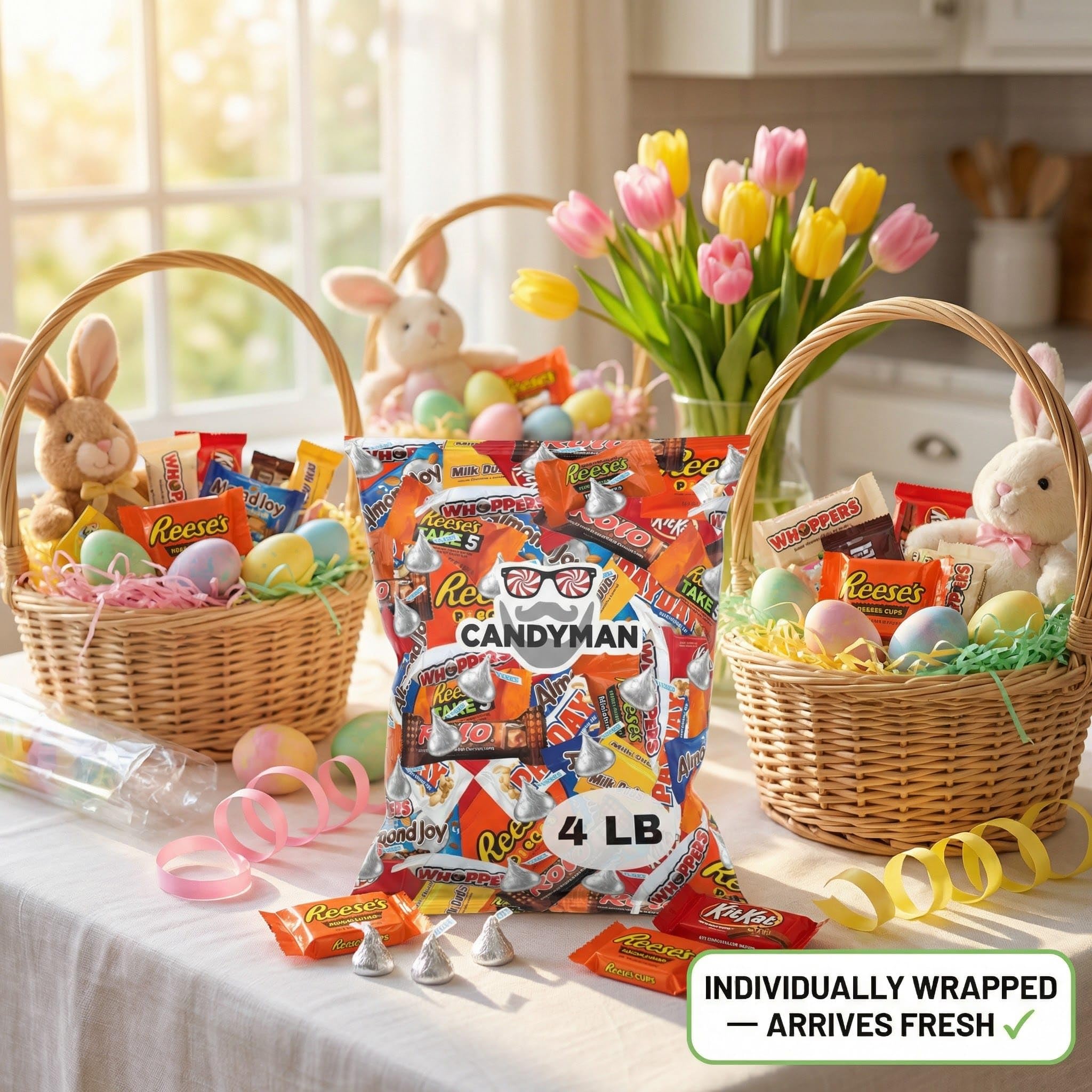 Amazon.com : CANDYMAN 4 Pound Assorted Chocolate Candy Variety