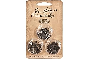 Tim Holtz Idea-ology Metal Long Fasteners: Embellish with Antique Finishes