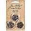 Metal Long Fasteners by Tim Holtz Idea-ology, 99 per Pack, 7/16 Inches, Antique Finishes, TH92703