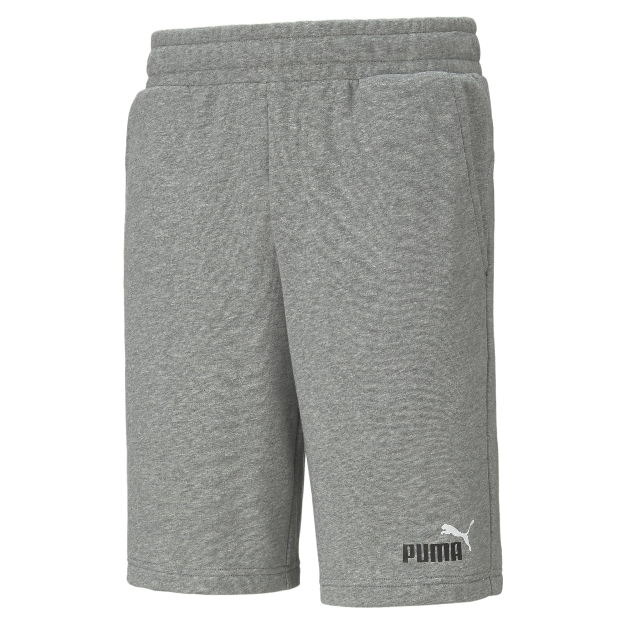 PUMA Men's ESS+ 2 Col Shorts 10", Medium Gray Heather, XL