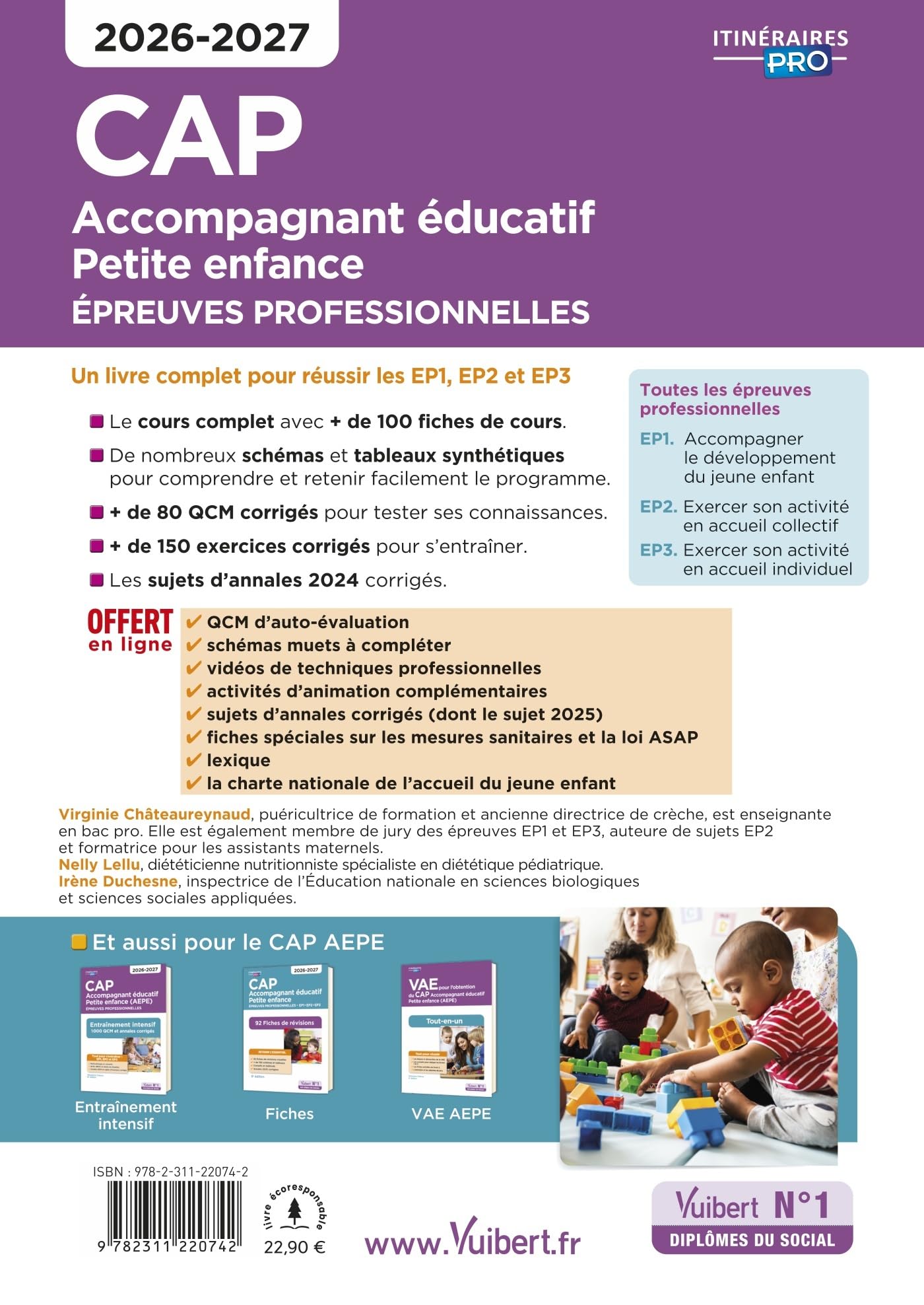 CAP Accompagnant éducatif petite enfance - Épreuves professionnelles: Tout-en-un pour réussir les EP1, EP2 et EP3 - 2026-2027