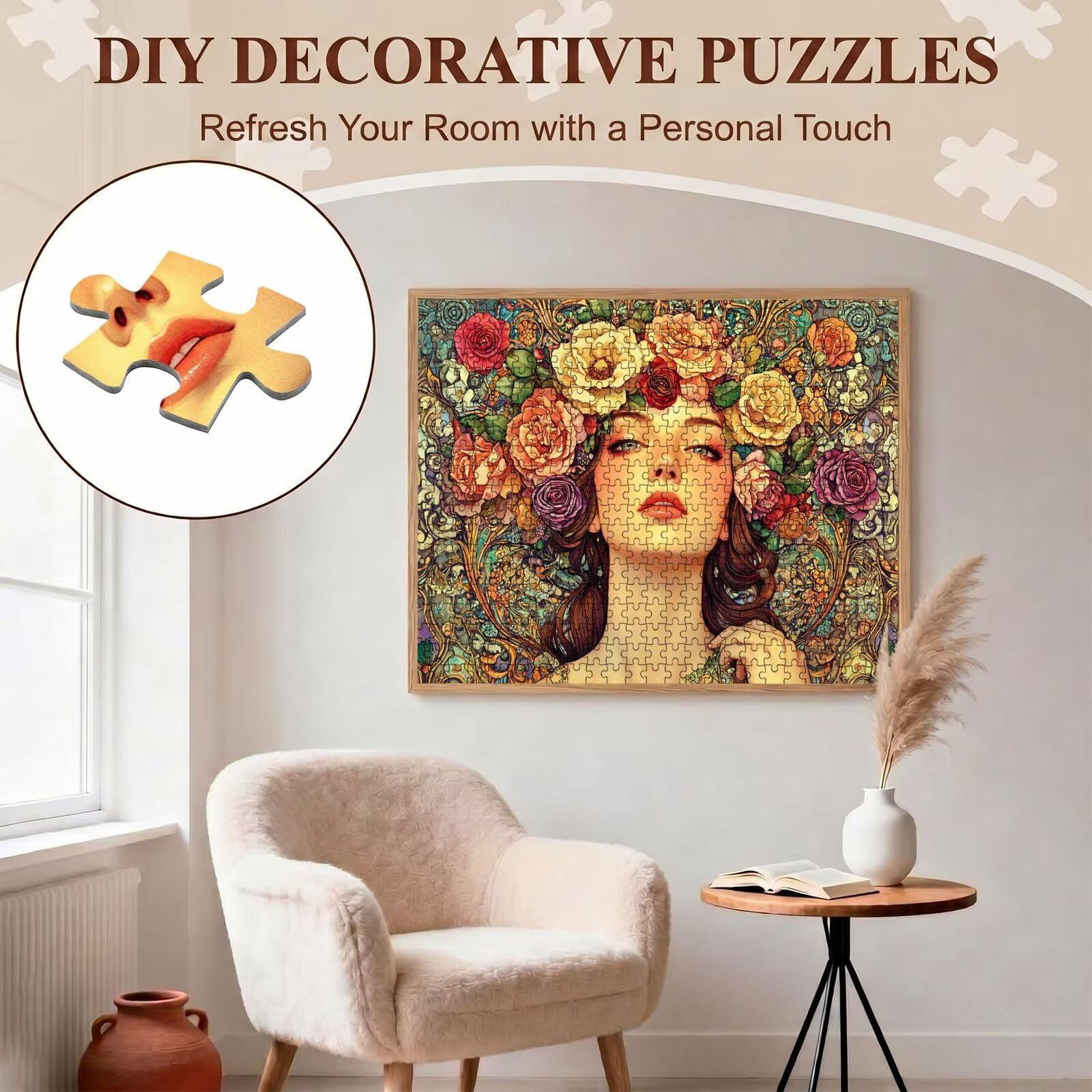 Bellezza pianta Puzzle 2000 Pezzi per Adulti, Puzzle in Legno - Collezione Classica con Poster Incluso -Sfida di Concentrazione e Passatempo Antistress, Gioco Educativo per Famiglia, 99 x 70 cm f0-763