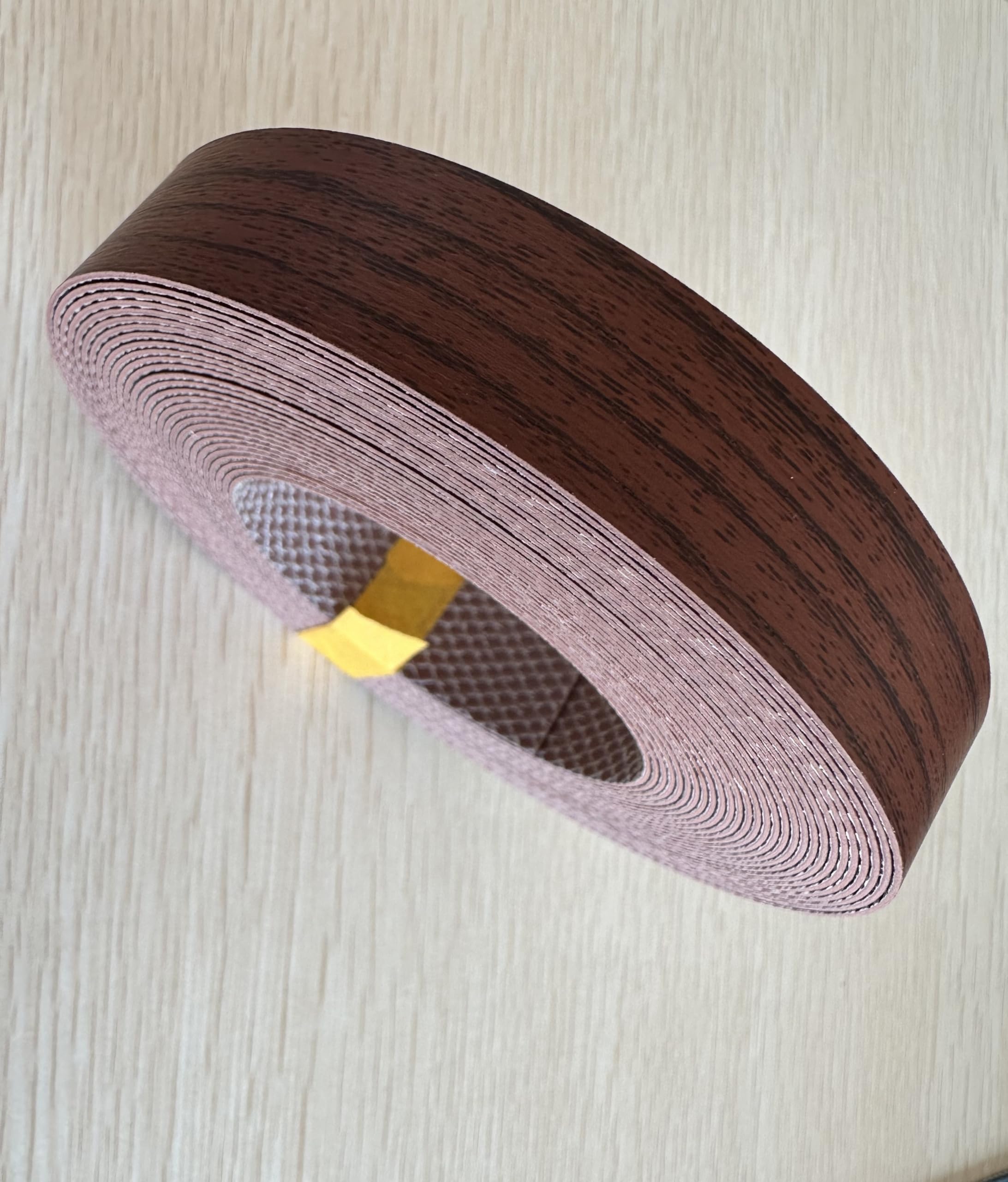 GSCIT Club Cherry Edge Banding, 3/4 inch x 25ft roll of Veneer Edge Banding - Pre-glued Flexible, Wood PVC Tape for Cabinet Repair & Furniture Restoration