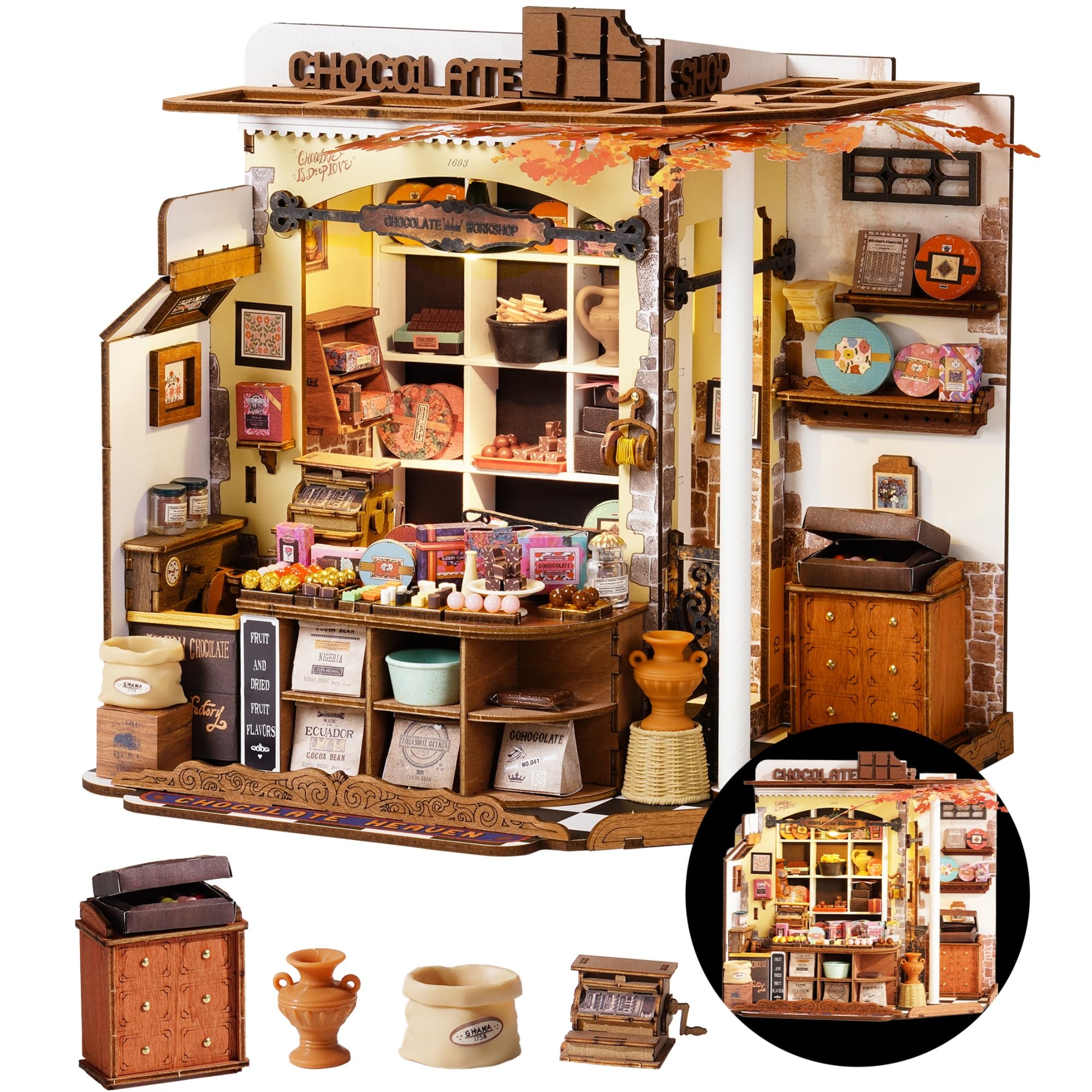 Amazon | Rolife DIYミニチュアハウスキット ヘンリーのチョコレート