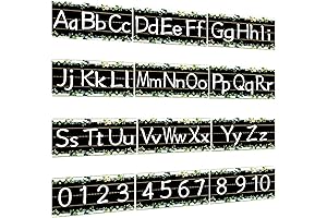 Alphabet Bulletin Board Strips Set - 12 Piece Classroom Bundle