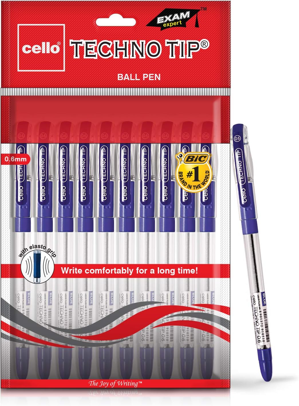 Amazon.com: Cello Premium Medium Point Pens with Comfort Grip Control ...