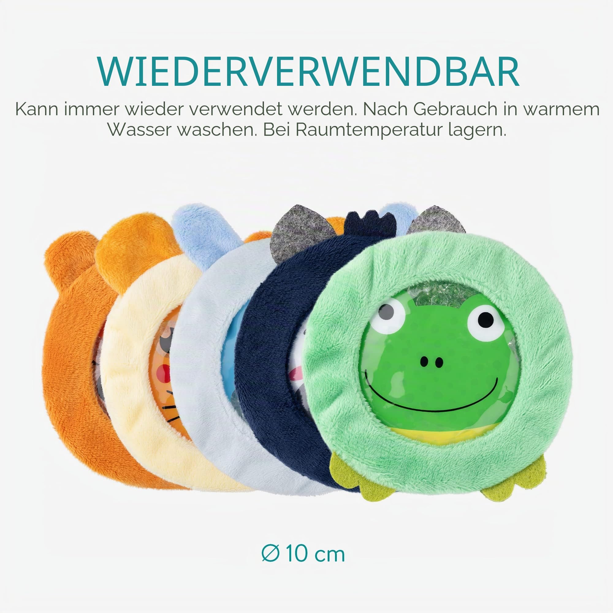 Navaris Kühlkissen 5 teilig - 5x Kälte Kissen Set kalt - Gelkissen Kompresse Kühlpack - Gel Kühlpads für Kinder und Erwachsene