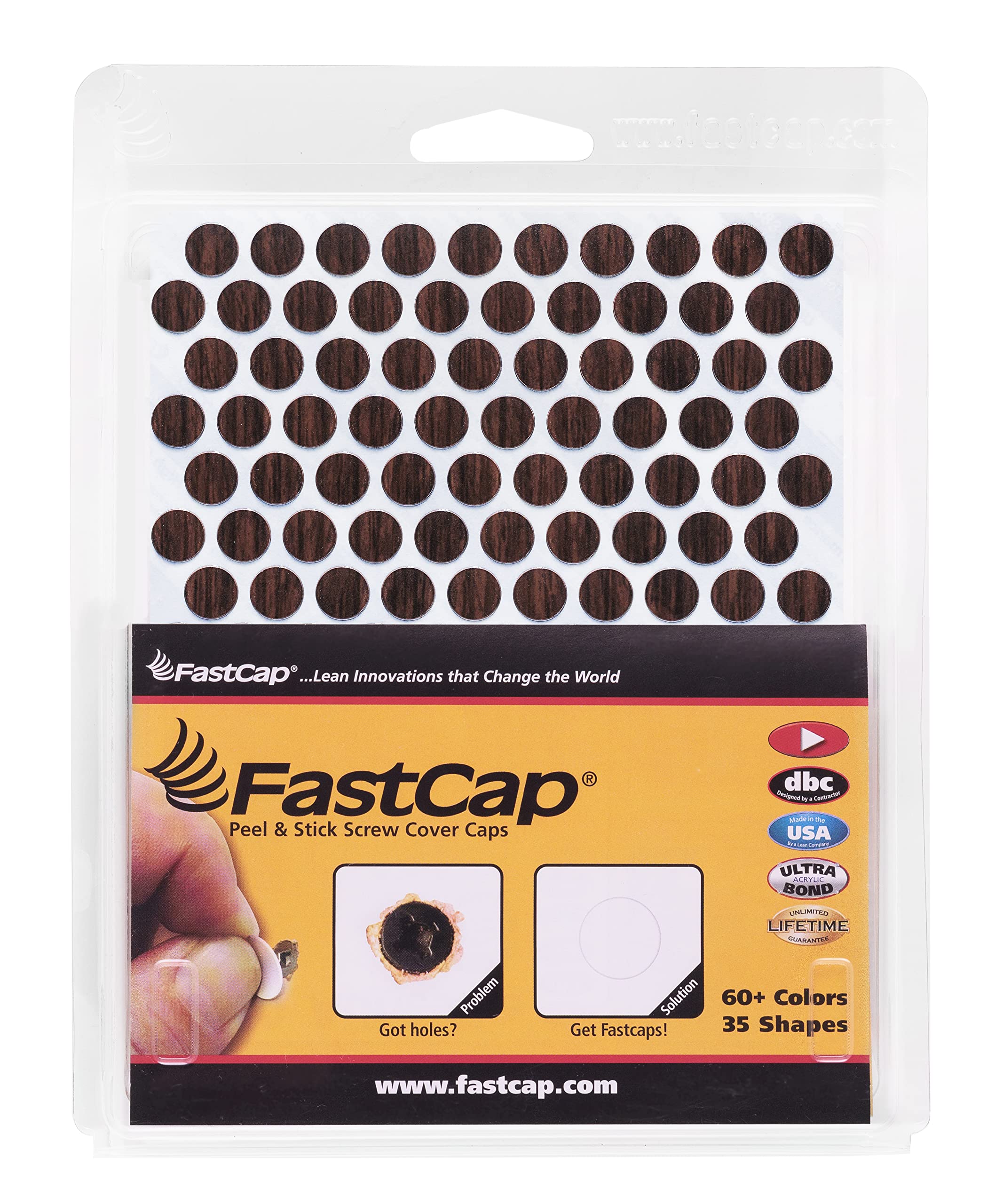 Cache-trous de vis pour rénover une armoire en acajou FastCap