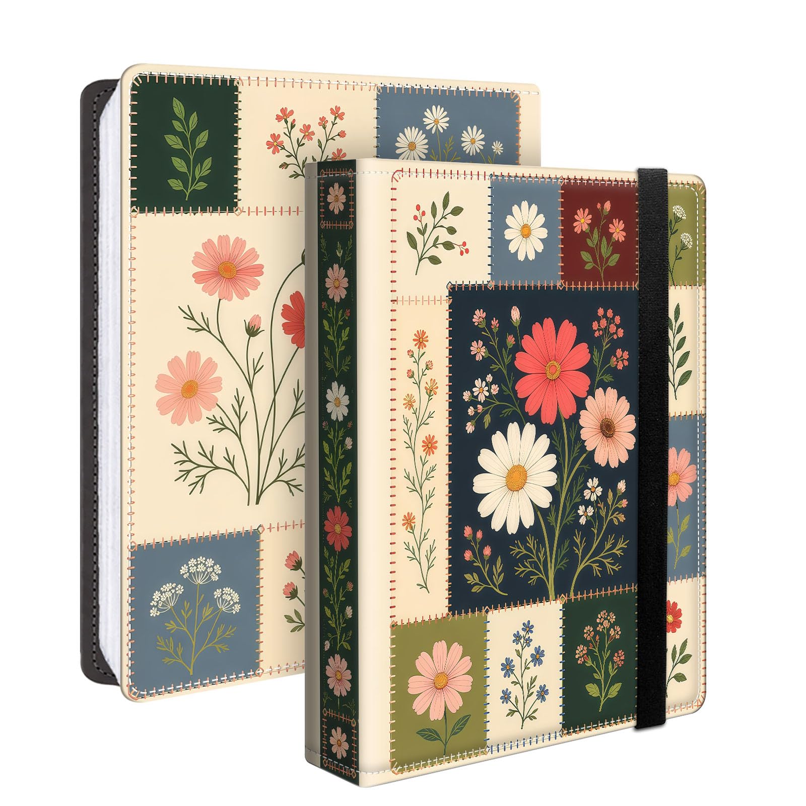Photo Album 4x6 120 Pockets Patchwork Wildflower