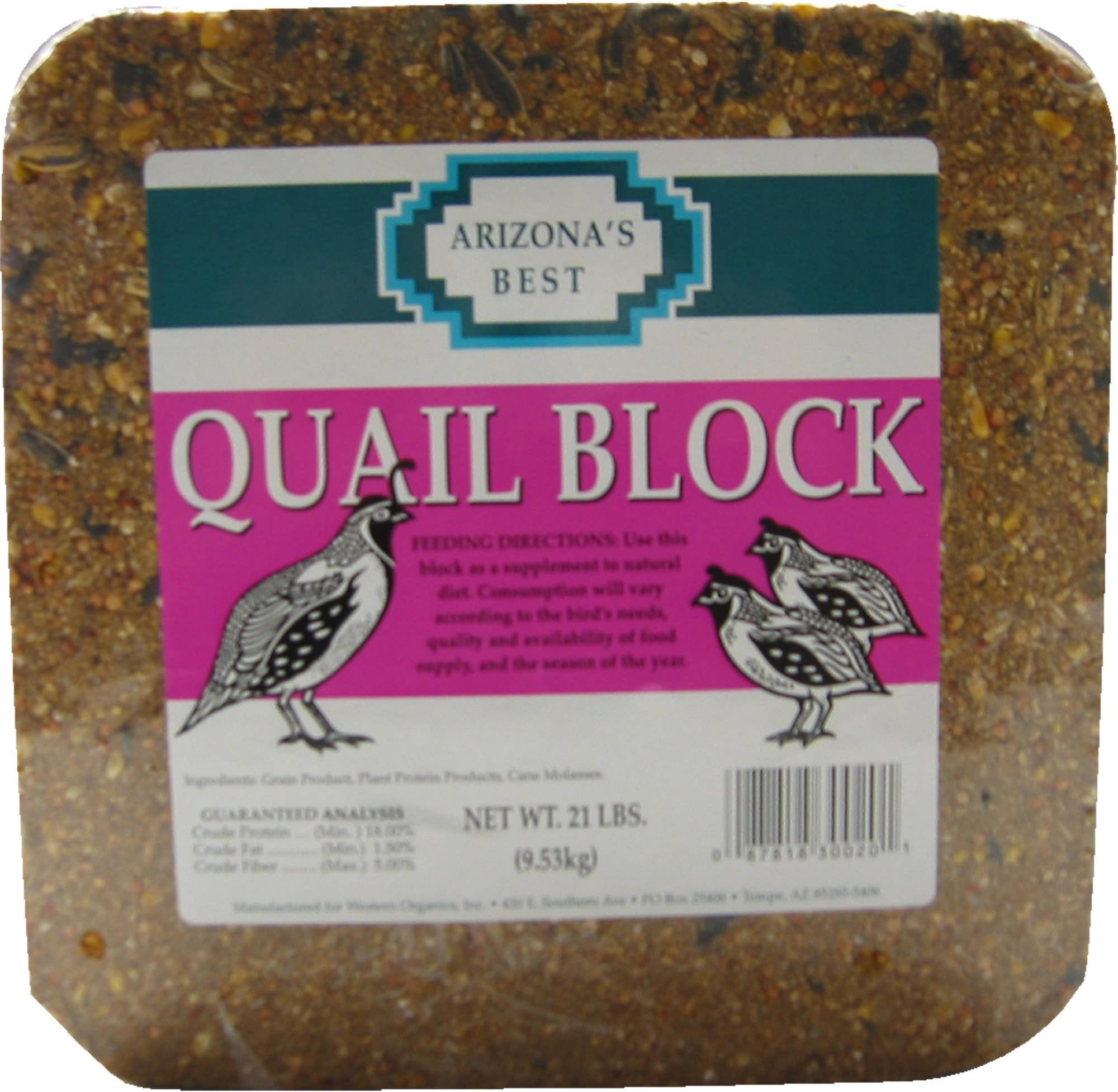 AZP30020 21lb Quail Seed Block