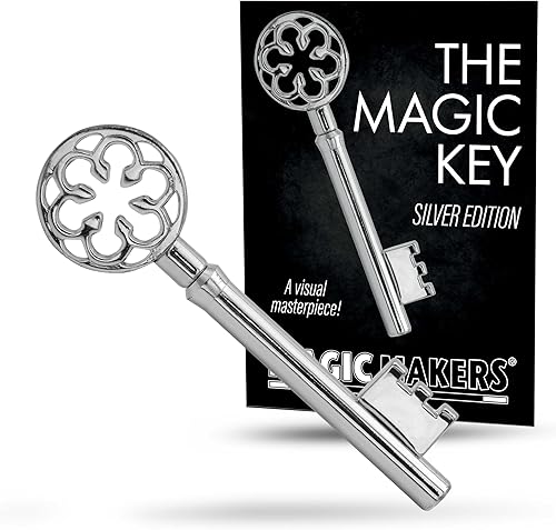 Magic Makers Truco de magia de metal de color plateado - Accesorio de rendimiento profesional para magos