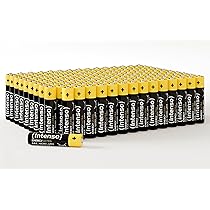 Intenso Energy Ultra AAA Micro LR03 – Batterie alcaline, confezione da 150, colore: Giallo, Nero