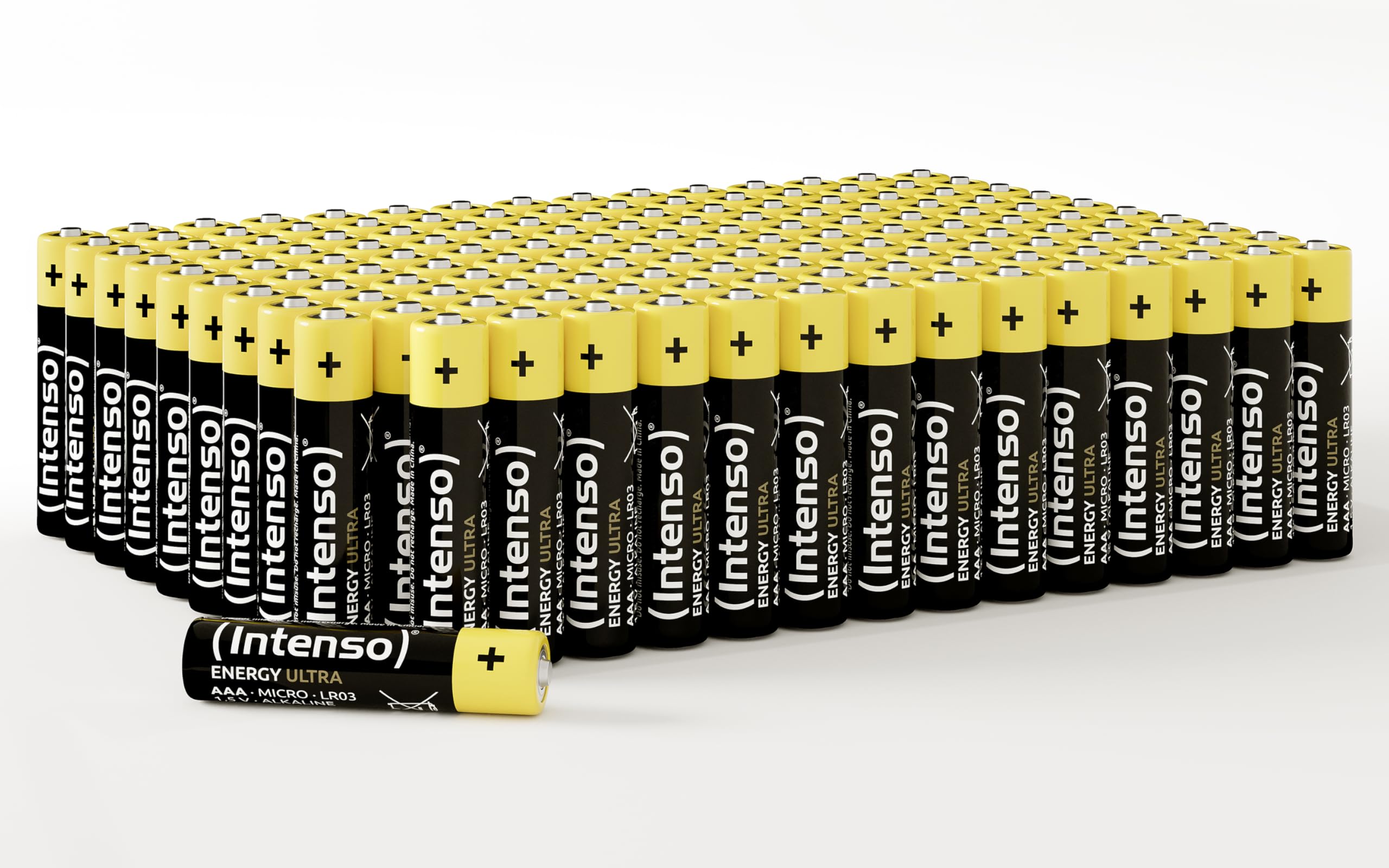 Intenso Energy Ultra AAA Micro LR03 Alkaline Batterien 150er Pack, gelb-schwarz